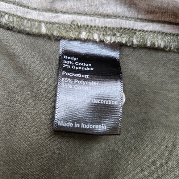 Flint and Tinder Men's Shorts 34 Cut Off Green M Cropped Chopped Distressed‎ Hem - Picture 7 of 8